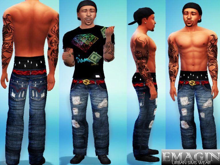 Baggy Levi Jeans Wpolo Boxers The Sims 4 Catalog