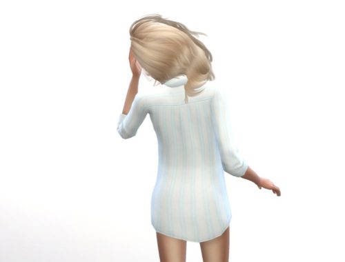 Embroidered Floral Pyjama Shirt