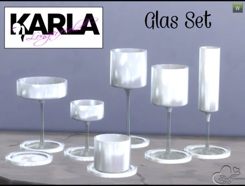 Glasses Set 'KL' Coaster