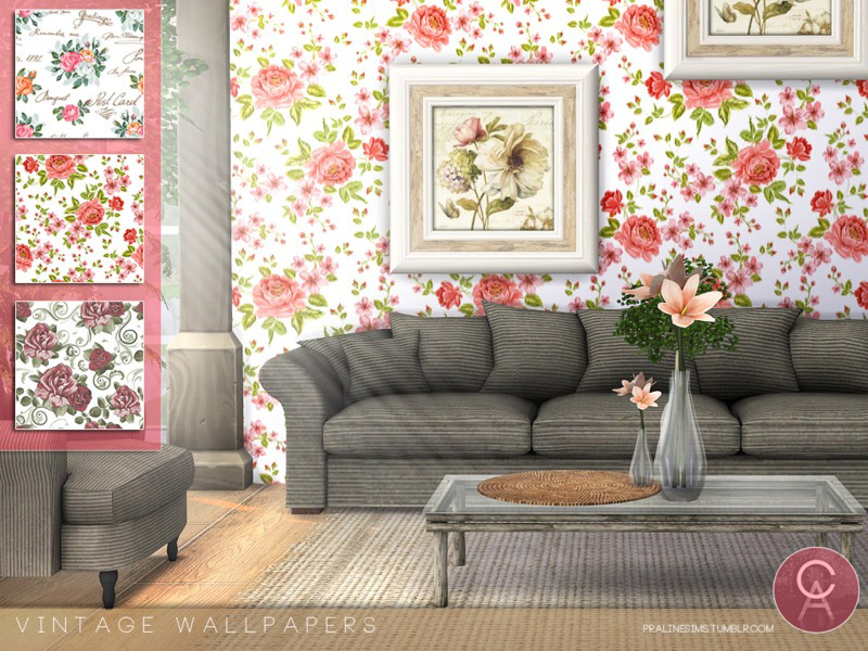 Vintage Wallpapers The Sims 4 Catalog
