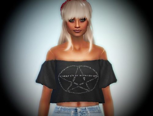 Supernatural Crop Top - mesh needed