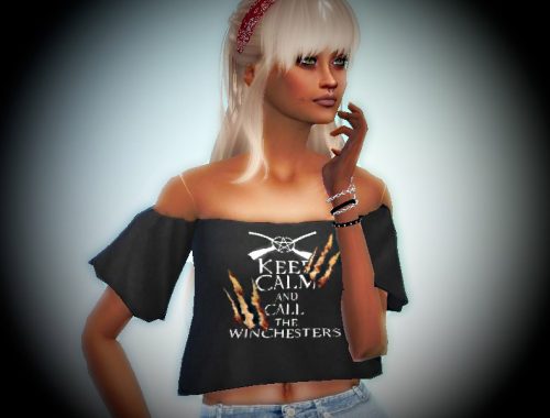 Supernatural Crop Top - mesh needed