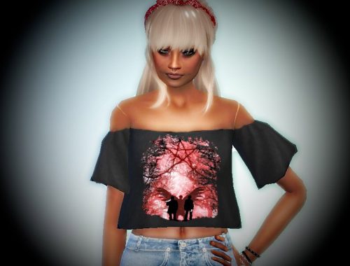 Supernatural Crop Top - mesh needed
