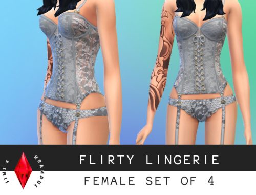 Female Set of 4 Lingerie