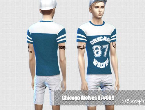 Male Tee ChicagoWolves Set#003