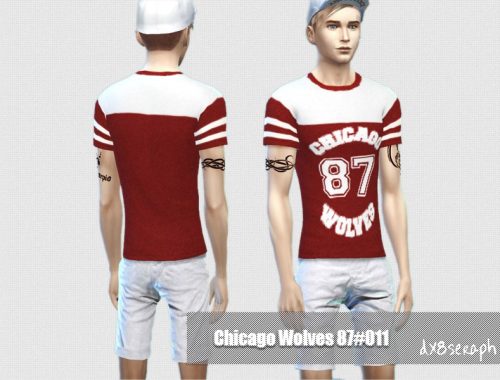Male Tee ChicagoWolves Set#003