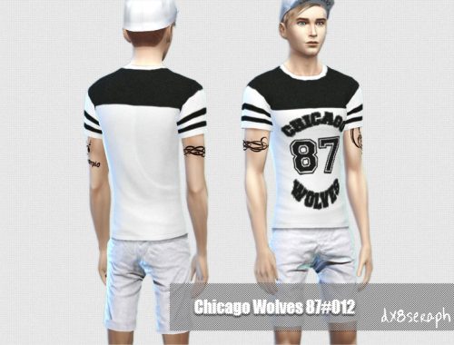 Male Tee ChicagoWolves Set#003