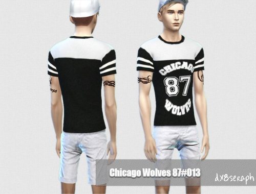 Male Tee ChicagoWolves Set#003