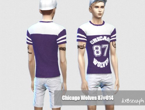 Male Tee ChicagoWolves Set#003