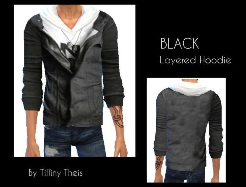 Black and white hoodie and vest