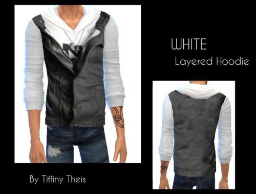 Black and white hoodie and vest