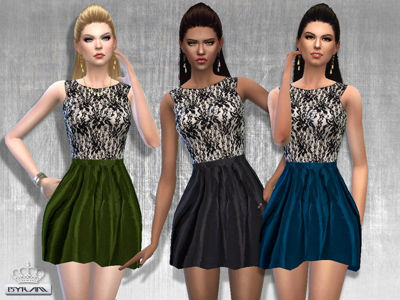 Edis Lace Dress - The Sims 4 Catalog