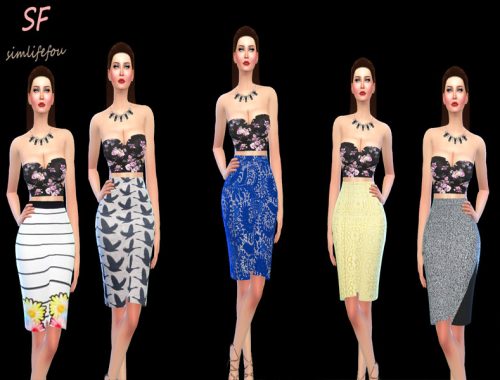 High Waist Pencil Skirt