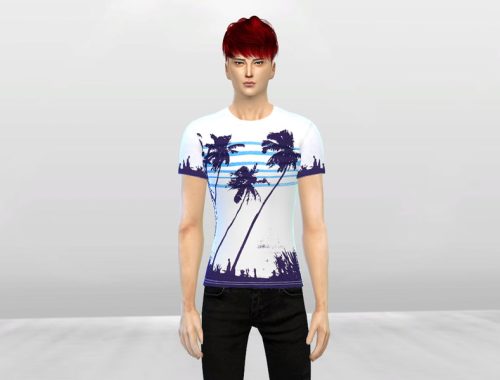 In Blue Mens Graphic Tees