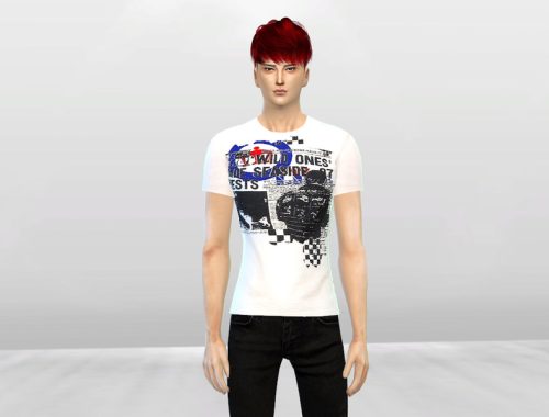 In Blue Mens Graphic Tees