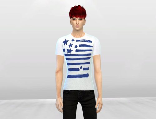 In Blue Mens Graphic Tees