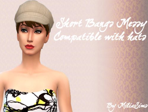 Short Bangs Messy - Hair conversion