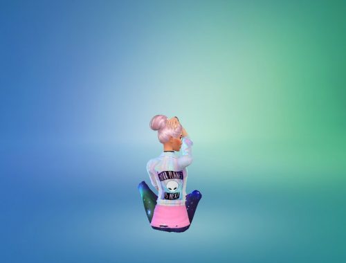 your world is next pastel alien top