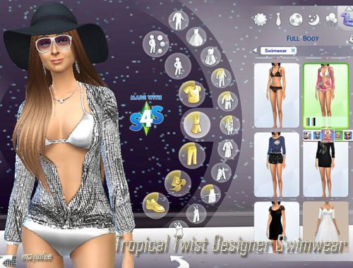 Tropical Twist Designer Swimwear