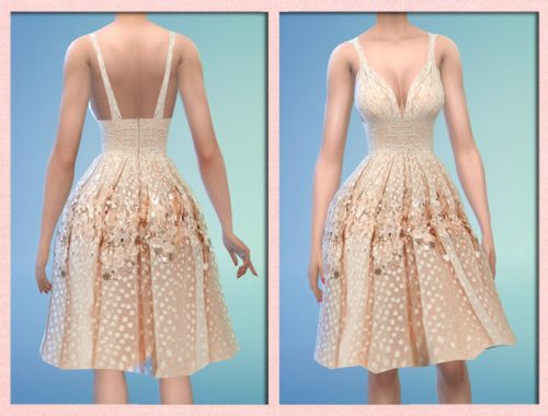 Short Full Bridesmaid Party Dress