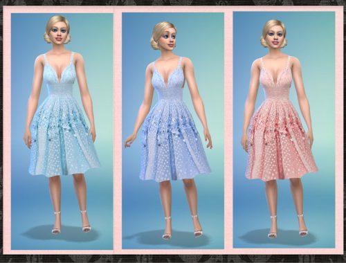 Short Full Bridesmaid Party Dress