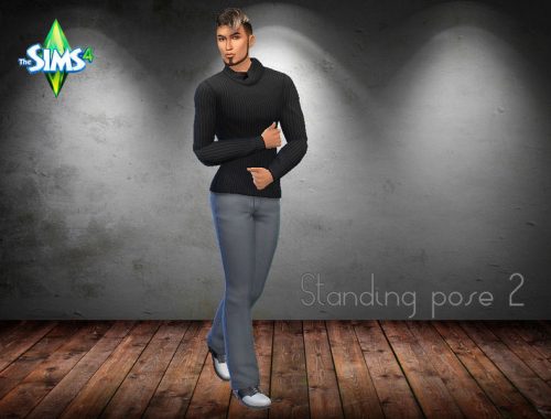 5 Male Standing Poses Set