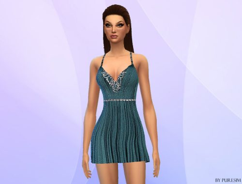 Draped Silk Dress