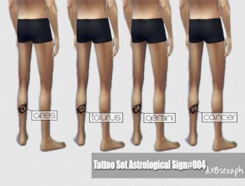 TattooSet AstrologicalSign#004
