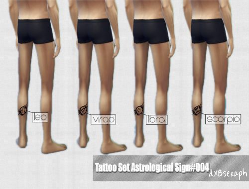TattooSet AstrologicalSign#004