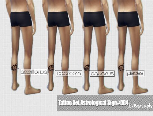 TattooSet AstrologicalSign#004
