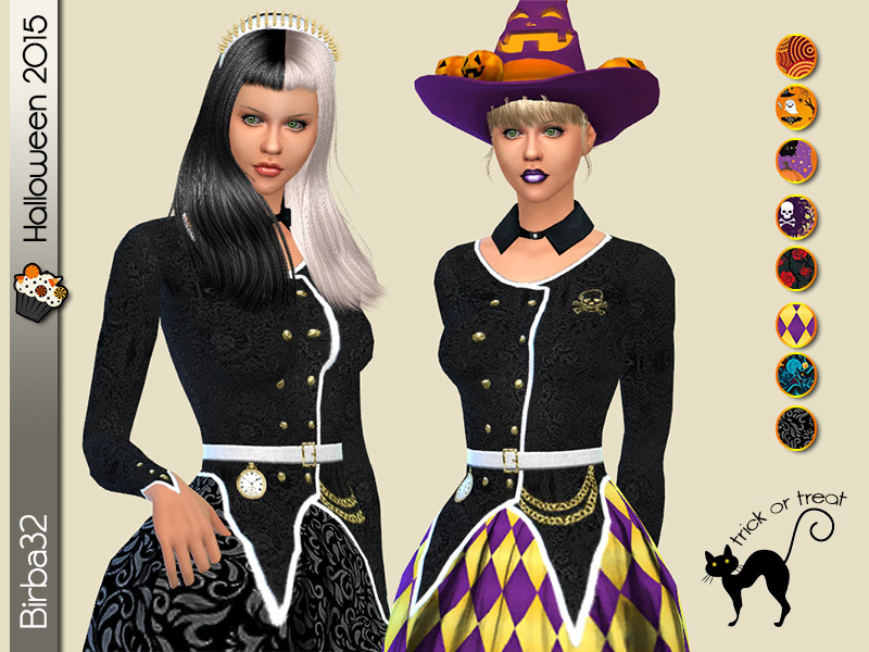 Halloween witch dress - The Sims 4 Catalog