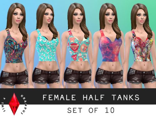 Set of 10 Half Tanks