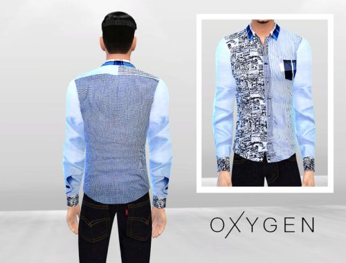 Blue Balance Long Casual Shirt