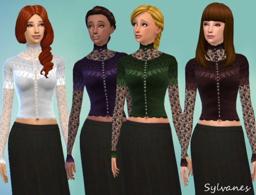 Gothic lace blouse_T.D.