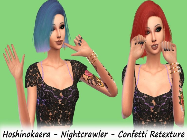 Hoshinokaera Nightcrawler Confetti Retexture The Sims 4 Catalog
