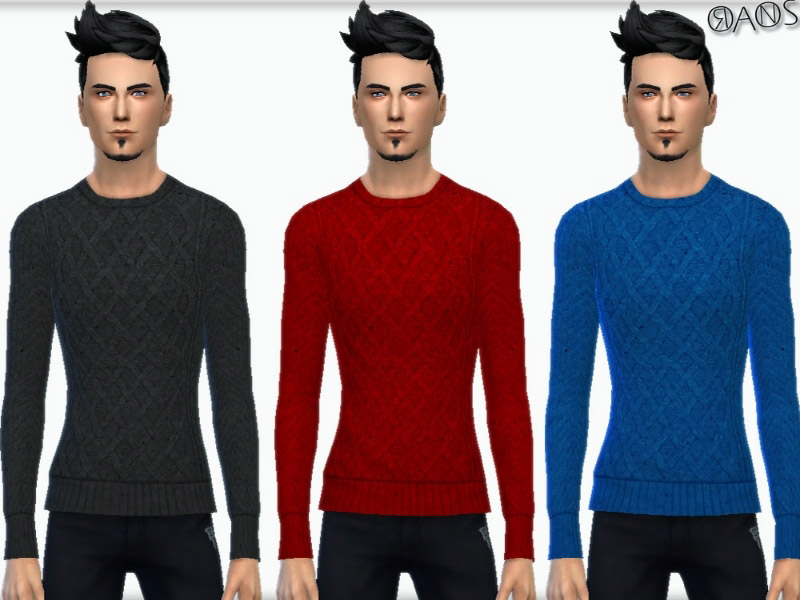 Cable Knit Sweater - The Sims 4 Catalog
