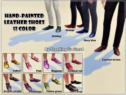 Leather Shoes - 12 Colors - The Sims 4 Catalog