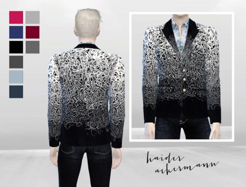 Giovanni Artwork Suit Jacket