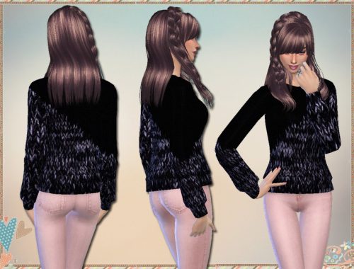 Crossover Two-Tone Jumper - Spa Day needed