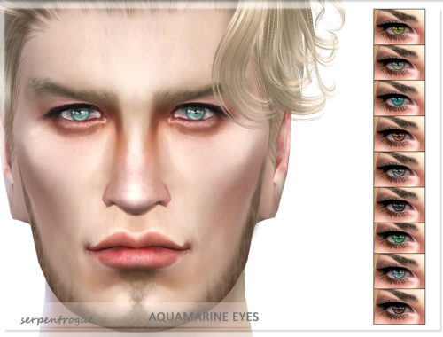 Aquamarine eyes