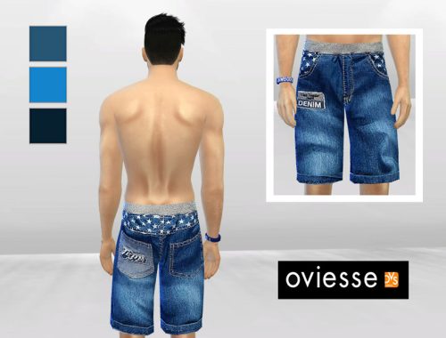 Star Patch Denimt Shorts