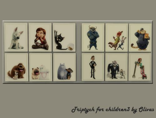 Set Triptych for children-Requires Backyard Stuff