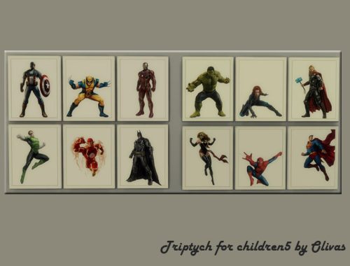 Set Triptych for children-Requires Backyard Stuff