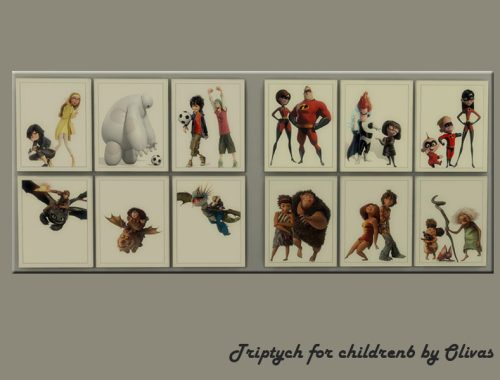 Set Triptych for children-Requires Backyard Stuff