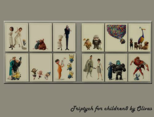 Set Triptych for children-Requires Backyard Stuff