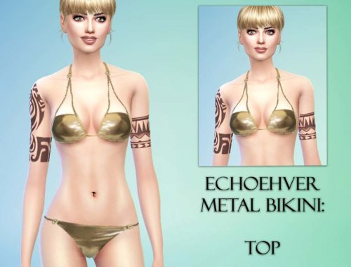 Echoehver Metal Bikini Set