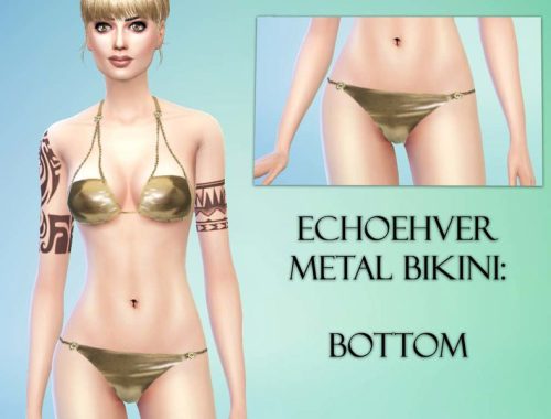 Echoehver Metal Bikini Set