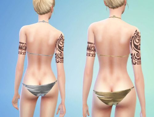 Echoehver Metal Bikini Set