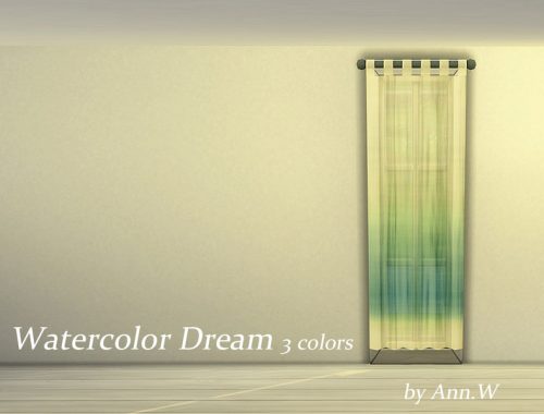 Watercolor Dream Curtain