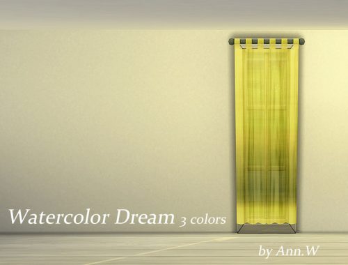 Watercolor Dream Curtain